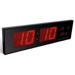 Perel horloge murale  led 83x23 cm noir