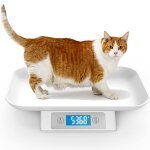 Pèse - personne numérique pour chiot et chaton, 15kg(± 1 g), taille du plateau amovible 34x24cm, adaptée ... Pèse - personne numérique pour chiot et chaton, 15kg(± 1 g), taille du plateau amovible 34x24cm, adaptée ...