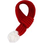 No�l pet chaud echarpe d'hiver tricot� chien echarpes (m)p�re no�l a long neckchief pour les petits midium ...