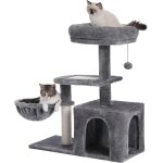 Petit arbre a chat hauteur 73 cm, arbre a chat en peluche avec perchoir doux, hamac rond & grande maison ... Petit arbre a chat hauteur 73 cm, arbre a chat en peluche avec perchoir doux, hamac rond & grande maison ...