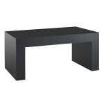 Petit banc pour po�le � bois preston 1 m - epoxy noir sable