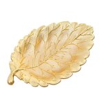 Petit bibelot dcoratif en cuir chevelu dor, plat a anneau, bol a bijoux, assiette de vanit, assiettes ...