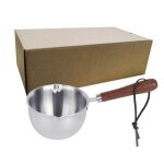 Petit chauffe - lait en acier inoxydable avec poigne, pour faire fondre le beurre et le chocolat, casserole ...