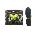 Petit harnais pour animaux de compagnie, d�cor a noeud papillon r�glable, en polyester, anti - morsure, ...