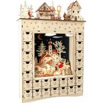 Petit pied calendrier de l'avent en bois r�ve d'hiver