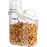 Petits récipients a céréales de 1, 5 l hermétiques pour aliments secs avec bec verseur pour farine, sucre, ... Petits récipients a céréales de 1, 5 l hermétiques pour aliments secs avec bec verseur pour farine, sucre, ...