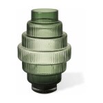 Petit vase en verre vert steps - pols potten