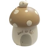Petite boite � dents de lait champignon beige