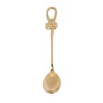 Petite cuillre en acier inoxydable plaqu or, dcor de papillon, mini cuillre a mlanger pour dessert ...