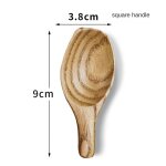 Petite cuillère a dessert en bois de bûche, sans toxique et sûre, matériau de haute qualité, environnement ... Petite cuillère a dessert en bois de bûche, sans toxique et sûre, matériau de haute qualité, environnement ...