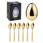 Petite cuillre a mlanger a caf, 6 pices, cuillre a dessert, cuillre a mlanger, vaisselle, dropship ...