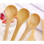 Petite cuillre a sel en bois condiments en bois massif cuillre a caf au miel faite a la main 5
