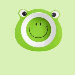 Petite grenouille - vaisselle en fibre de bambou pour enfants, bol de dessin anim mignon en forme de ...