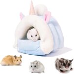 Petite maison d'hiver pour animaux de compagnie, lit chaud pour rongeurs, maison en peluche, nid mignon ...
