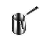 Petite marmite a lait antiadhsive en acier inoxydable 304, mini marmite a soupe epaissie a double fond, ...