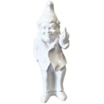 Petite statue en r�sine lutin grossier blanche