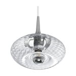 Petite suspension transparente en verre grace - elements lighting