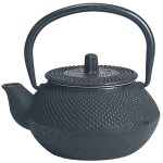 Petite th�i�re de type japonaise noire en fonte 0. 3 litre