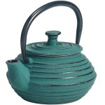 Petite thire de type japonaise verte en fonte 0. 3 litre