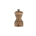 Bistro antique moulin a sel manuel en bois de h�tre finition antiquaire 10 cm
