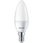 Philips lot de 4 lampes led e14 forme flamme 40w 4000k