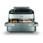 Philips 5000 series na565 / 02 friteuse double 9, 5 l autonome 2750 w friteuse d'air chaud noir, argent ...