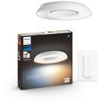 Philips hue still plafonnier led 27 w + interrupteur avec variateur - blanc / satin�