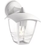 Philips lanterne murale ext�rieure creek 1x60w 230v - blanche