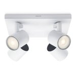 Philips runner plafonnier led blanc a 4 lampes
