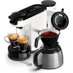Philips senseo switch hd6592 - machine  caf - 1 bar - 7 tasses - blanc titane