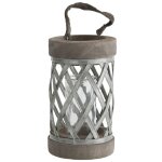 Photophore en bois � poser 54 cm