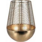 Photophore - lanterne a bougie home styling collection lanterne � bougie dor�e, m�tal