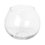Photophore verre boule 10cm transparent