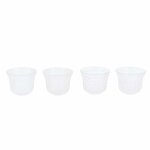 Photophore verre fantaisie ela 6x5cm transparent