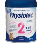 Physiolac lait en poudre 2eme age 800g Physiolac lait en poudre 2eme age 800g