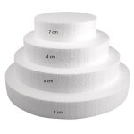 Pi�ce mont�e polystyr�ne Ø 30 a 10cm haut 22 cm 4 p