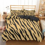Pi��ces x cm housse de couette rayures parure de lit avec fermeture ��clair ultra doux microfibre hypoallerg�� ...