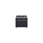 Piano de cuisson airlux cc902gtbk3 90cm gaz noir