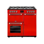Piano de cuisson gaz belling kensington 90 dft rouge