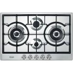 Piano de cuisson de'longhi nsl475x - 4 feux de gaz - acier inoxydable - grilles en fonte Piano de cuisson de'longhi nsl475x - 4 feux de gaz - acier inoxydable - grilles en fonte
