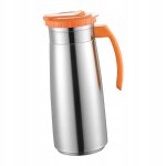 Pichet a eau en acier inoxydable avec poignée, réutilisable, orange Pichet a eau en acier inoxydable avec poignée, réutilisable, orange