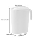 Pichet a eau avec couvercle pour rfrigrateur, distributeur d'eau, bouilloire a clics froids, rcipient ...