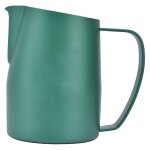 Pichet a mousse de lait epais, bec pointu, tasse a mousser, vert Pichet a mousse de lait epais, bec pointu, tasse a mousser, vert