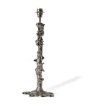 Pied de lampe en m�tal argent� drip - pols potten