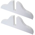 Pied pour paravent, support, porte - paravent / cloison de séparation, blanc lot de 2 Pied pour paravent, support, porte - paravent / cloison de séparation, blanc lot de 2