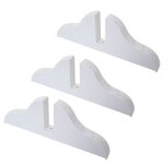 Pied pour paravent, support, porte - paravent / cloison de s�paration, blanc lot de 3