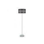 Pied salon alexandra 1xe27 chrome / bois noir 162x40x40 cm