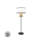 Pied de salon cambodge 1xe27 blanc / naturel 189x40x40 cm