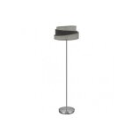Pied salon hara 1xe27 nickel / gris 162x40x40 cm