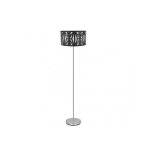 Pied salon katerina 1xe27 chrome / bois noir 162x40x40 cm